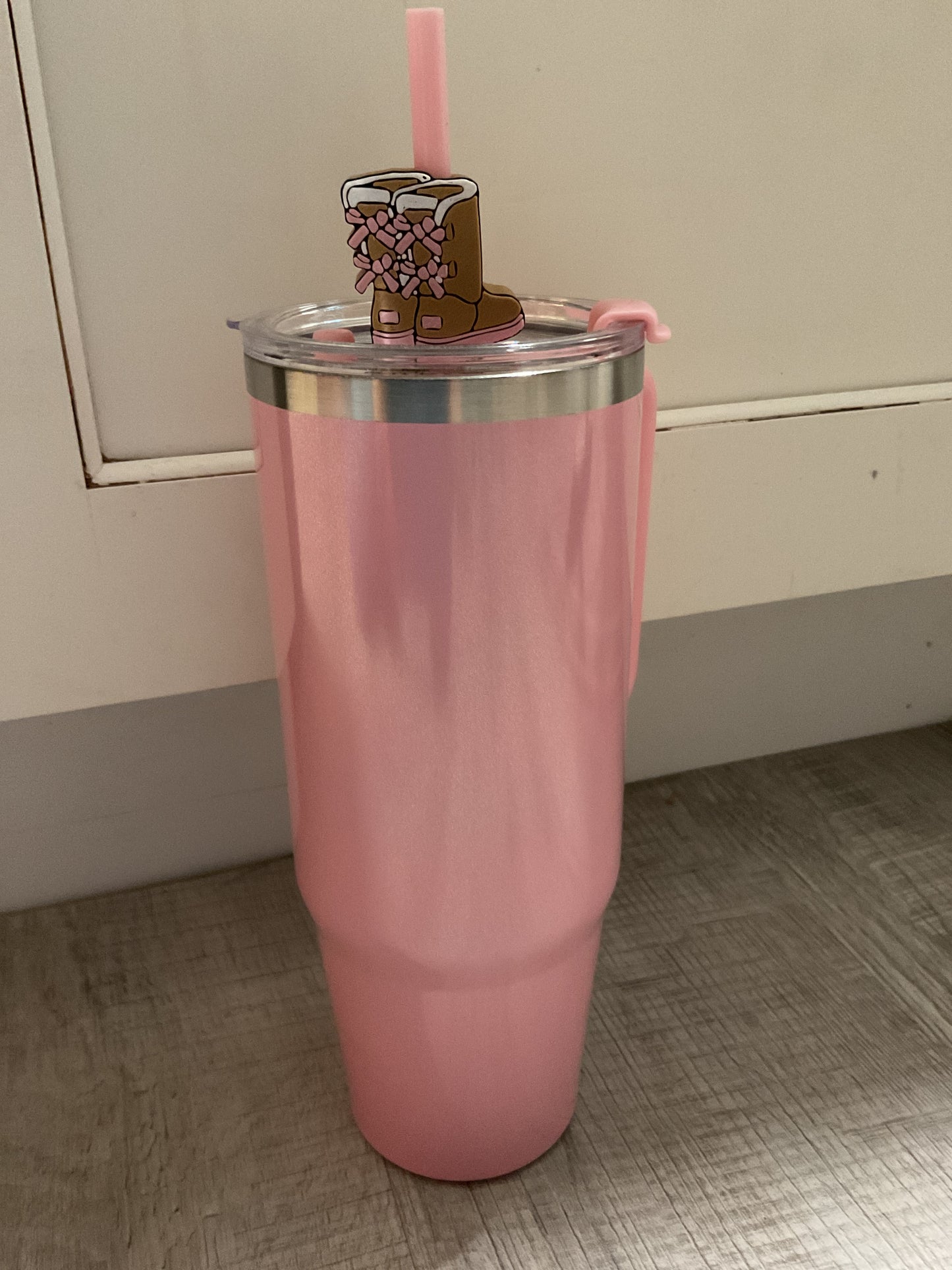 Cozy Boots 3D Straw Toppers