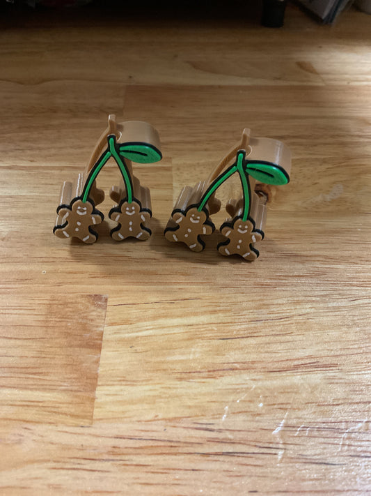 Gingerbread Cherry 3D Straw Topper