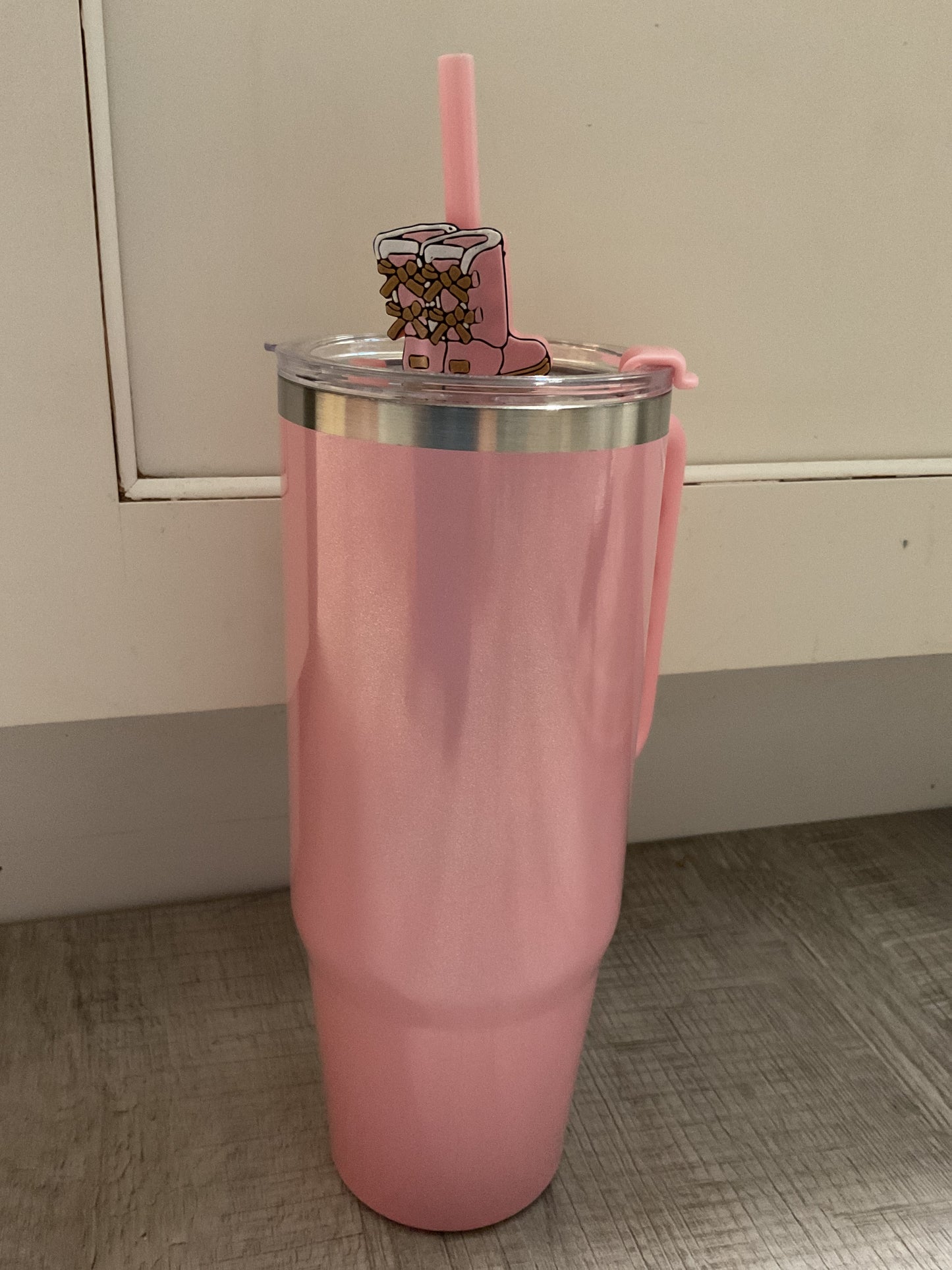 Cozy Boots 3D Straw Toppers