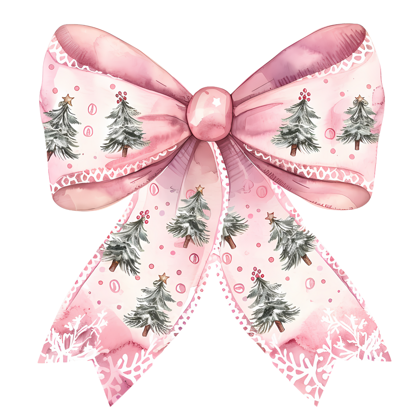 Pink Christmas Tree Bow