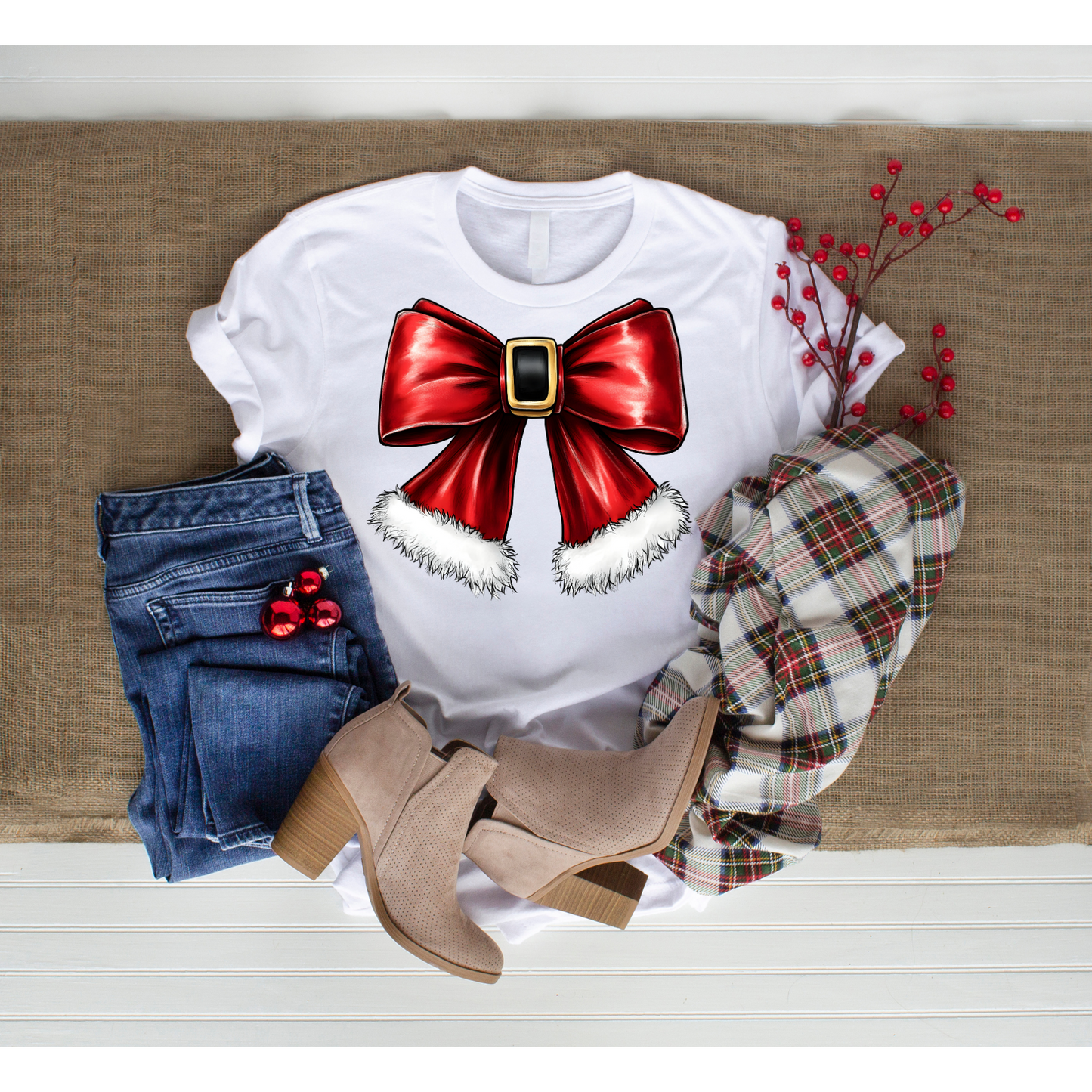 Santa Belt Bow