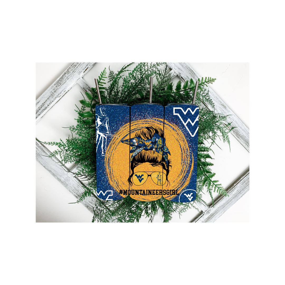 Mountaineer Girl WVU Tumbler