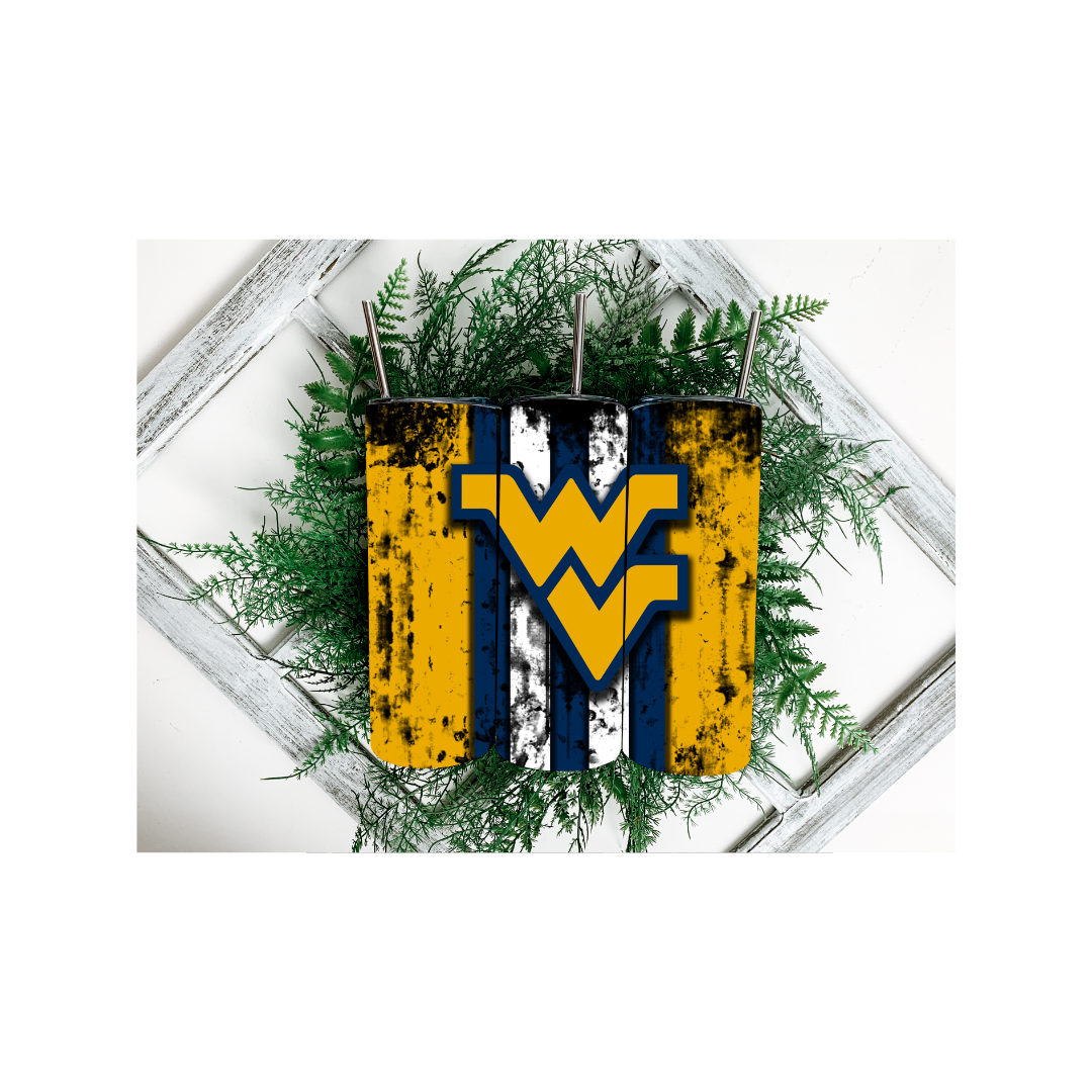 WVU Striped Tumbler